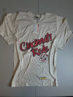 VTG Velva Sheen 1988 Cincinnati Reds Baseball Short Sleeve Shirt Men's Small NWT • $59.99