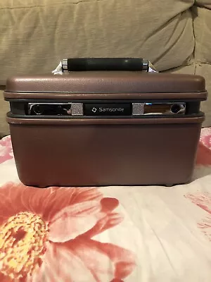 Samsonite Silhouette Vintage 1987 Beauty Makeup Train Case Suitcase  Pink/lilac • £65