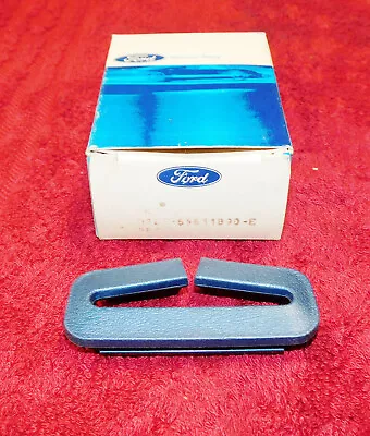 Early 1972 Mustang Fastback Mach 1 NOS BLUE REAR SEAT BELT OPENING GUIDE BEZEL • $79