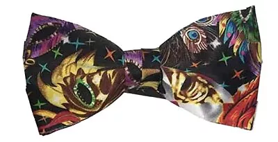 Vittorio Farina (FQH) Mardi Gras Colorful Party Mask Bow Tie • $12.99