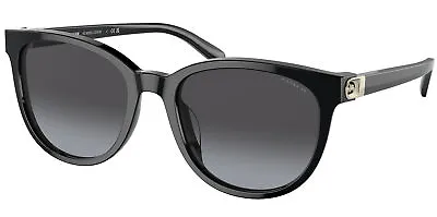 Coach Women's Black Round Cat Eye Sunglasses W/ Gradient Lens HC8350U-50028G-54 • $107.36