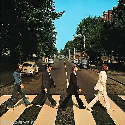£18 • Buy The Beatles Abbey Road Stretched Canvas Wall Art Poster Print Album Cover
