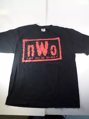 Vintage 1998 NWO New World Order Wrestling WCW Size L Large 2 Sided • $36.95