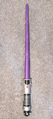 Star Wars Purple Retractable Lightsaber - Mace Windu | Hasbro 2002 • £13.99