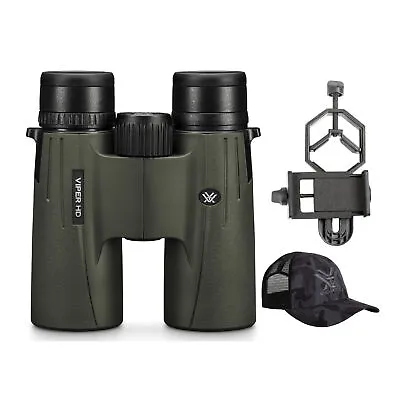 Vortex Viper HD 10x42 Roof Prism Binoculars W/ 3-Axis Smartphone Adapter Bundle • $499.99