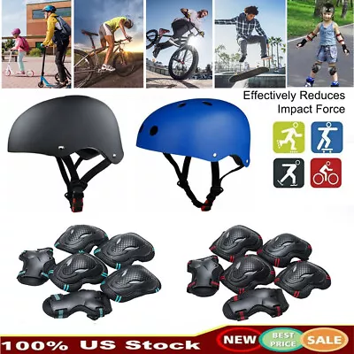 Helmet Pad Set Bike Skate Scooter Helmet And Knee Pads Elbow Pads Wrist Guard • $37.95