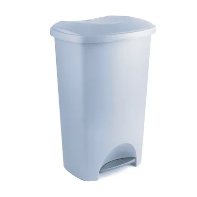 Addis Eco Made 100% Recycled Plastic Kitchen Pedal Bin 50L Light Grey 518358ebay • £15.99