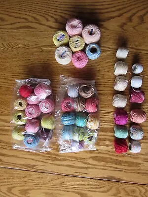 Vintage Tatting Thread MINI LOT Of 44 Lily J & P Coats Star DMC Crochet Cotton • $70