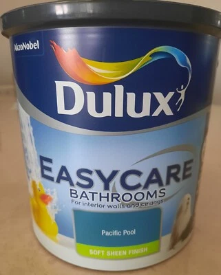 £23.95 • Buy Dulux Easycare- TEAL - BATHROOM  Soft Sheen Emulsion Paint - PACIFIC POOL - 2.5L