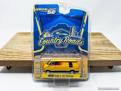 Greenlight 1/64 2014 Country Roads Series 12 - 1976 Dodge B-100 Street Van • $19.99