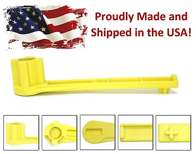 Yellow 4-IN-1 Bung Drum Wrench 55-30-15 Gallon Water  Barrel Nut Cap Plug • $9.99