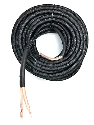 Black Snakeskin Sleeve 14 Gauge 25 FT Copper Marine Car Audio Speaker Wire • $19.99