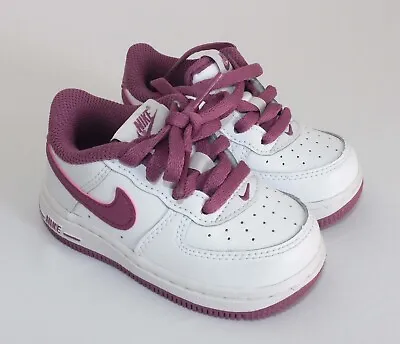 Nike Air Force 1 '06 TD White Light Bordeaux Infant Shoes NEW Size 5c DH9603-101 • $34