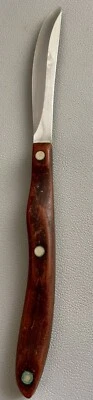$22 • Buy Vintage CUTCO Steak Kitchen Butter Knife Utensil #2147079 Brown Handle