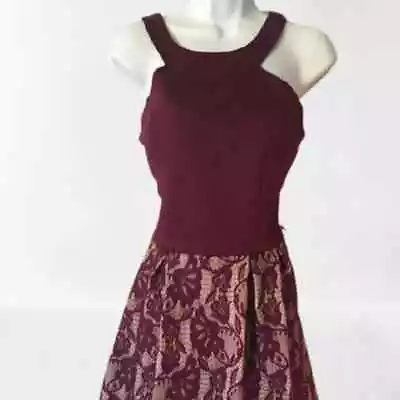 Macy’s Crystal Doll Wine/Burgundy Dress Size 13 Junior NWT • $25