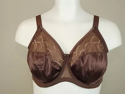 Elomi 4030 Cate Side Support Full Coverage Unlined Underwire Bra US Size 40 H • $36.99