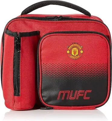 Official Manchester United FC Football Insulted Lunch Bag Box Bottle Holder BNWT • £15.99
