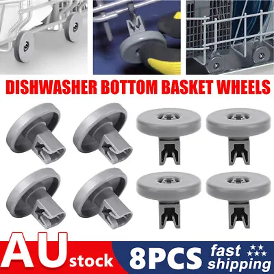 8PCS/Set Dishwasher Lower Basket Wheel For Dishlex Electrolux DX203SK DX301 • $13.65