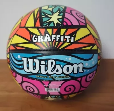 WIlson Graffiti Beach Volleyball Official Size And Weight Summer Flower Color • $9.99