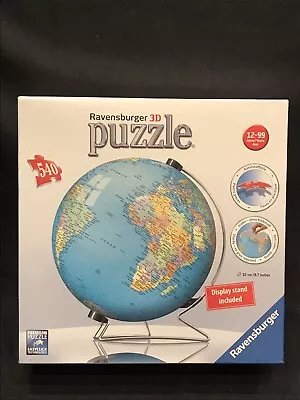 Ravensburger 3D Puzzle- 540 Piece  Earth Globe With Stand New In Box #Z • $19.99