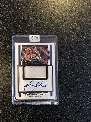 Christian Laettner 2022-23 Panini One And One Game Used Jersey Auto #53/99 #CLT • $49.99