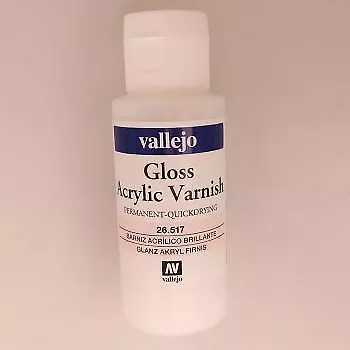 Vallejo Liquid Acrylic Varnish - Gloss - 55ml Bottle • £8.92