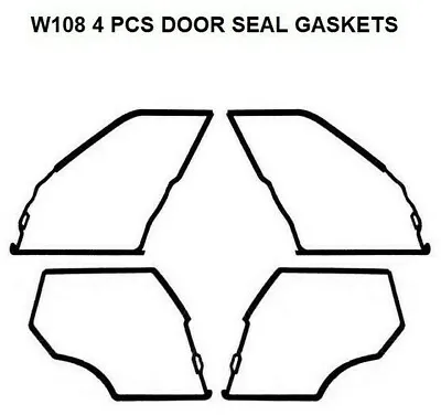 Door Seals Weatherstrip Seal Gaskets 250S 250SE 280SE Fit For Mercedes Benz W108 • $143.10