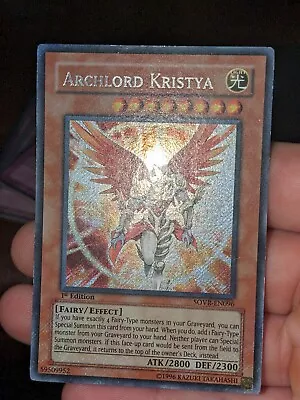 Yu-Gi-Oh! Archlord Kristya Stardust Overdrive SOVR-EN096 1st Edition Secret LP • $500