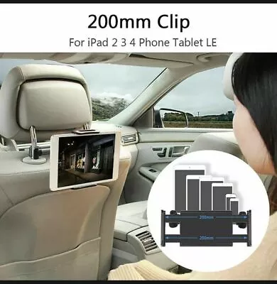 Universal 360° Car Back Seat Holder Mount Headrest For IPhone IPad Mini Tablet • £6.99