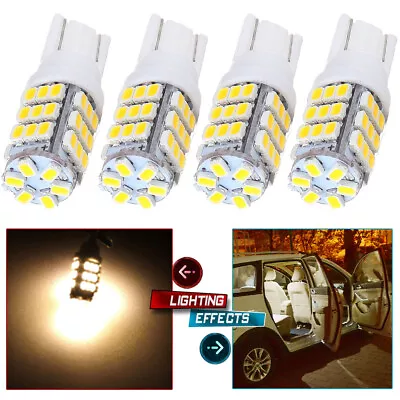 4X T10 42 SMD Car RV Trailer 921/194/168 Backup Reverse LED Lights Warm White • $8.44