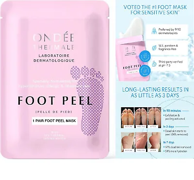 Foot Peel Mask Exfoliating Moisturing Anti-Inflammatory ONDEE THERMALE Voted #1 • £2.85