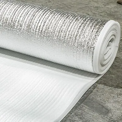 3mm Silver Acoustic Underlay 100m2 Wood Or Laminate Flooring Comfort Insulation • £65.99