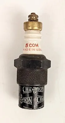 Vintage Champion 5 COM Spark Plug - Brass Top - UNUSED - NO Box - MUST SEE!!! • $14.99