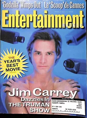 Entertainment Weekly June 5 1998 Jim Carrey Cover • $8.92