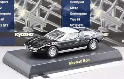 Kyosho 1/64 Maserati Collection Maserati Bora Coupe (Tipo 117) 1971 Black • $18