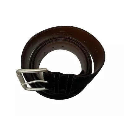 Mens Used TORINO Brown European Suede Brown 60  Belt • $19.99