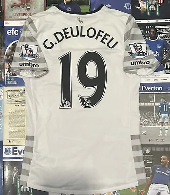 Gerard Deulofeu Everton 2015/16 Away Shirt Umbro Men’s Small • £29.99