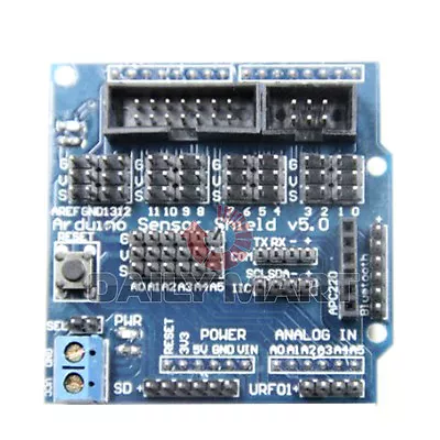 Sensor Shield V5 Digital Analog Arduino UNO MEGA Duemilanove Module Servo Motor • $3.80