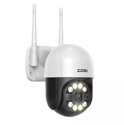 ZOSI 2MP HD Security IP Camera CCTV Wireless WiFi Home Outdoor Cam Night Vision • £9.90