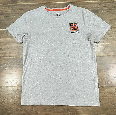 Red Bull Shirt Mens Small Gray KTM Factory Racing Motocross Tee • $20