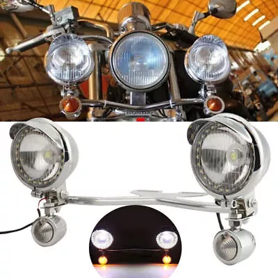 Passing Turn Signals Light Bar For Kawasaki VN Vulcan Classic Nomad Drifter 1500 • $85.99