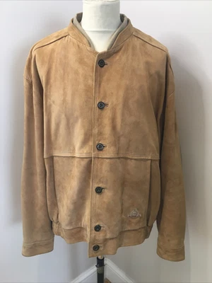 £19.99 • Buy Mens Mulberry Suede Leather Jacket Size 46 Tan Smart/Casual Jacket