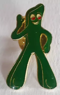 Vintage Gumby Waving Pin Metal Pinback Brooch Cowboy Hat Gun Collectible Rare • $15