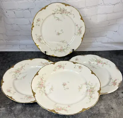 $58.79 • Buy Warwick China Old Abbey Vintage 9 5/8  Dinner Plates Set Of 4, Made In USA
