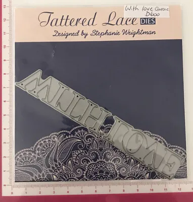$19.40 • Buy Tattered Lace Die ~ With Love ~ D600 ~ Sizzix Cuttlebug Spellbinders Compatible
