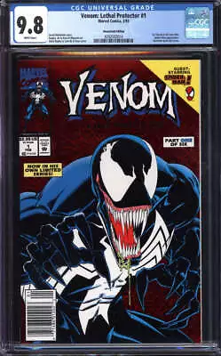 Venom: Lethal Protector #1 Cgc 9.8 White Pages // Newsstand Marvel Comics 1993 • $280