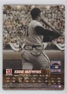 2004 MLB Showdown Pennant Run Cooperstown Collection Eddie Mathews #123 HOF • $40.79