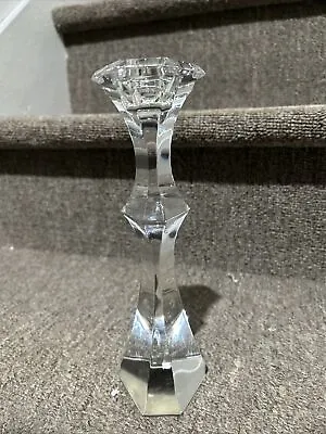 Val St Lambert Candlestick 8 1/2” Tall • $9.98