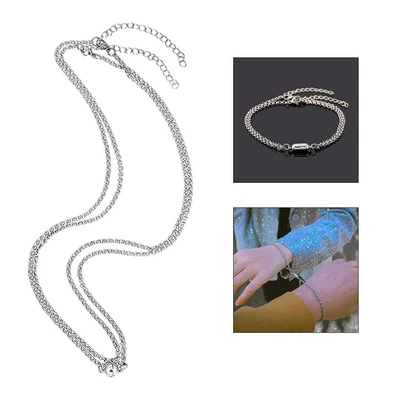 £3.62 • Buy 2pcs/pair Lovers Bracelets Stainless Steel  Couple Bracelet