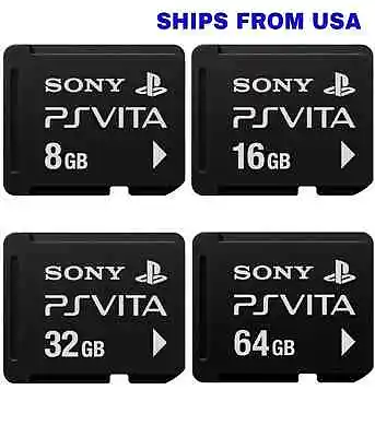 Genuine Sony PS Vita Memory Card PSV Official Playstation 64GB 32GB 16GB 8GB 4GB • $89.99